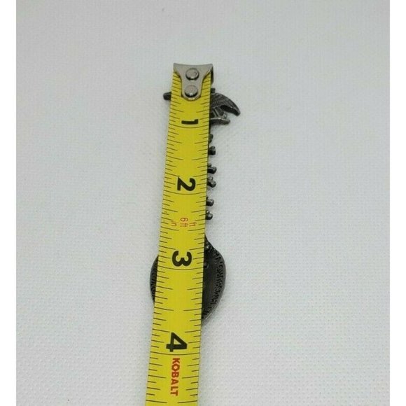 Fort Busch Gardens Williamsburg VA Eagle Embossed Pewter Mini Spoon | Vintage - Picture 12 of 12